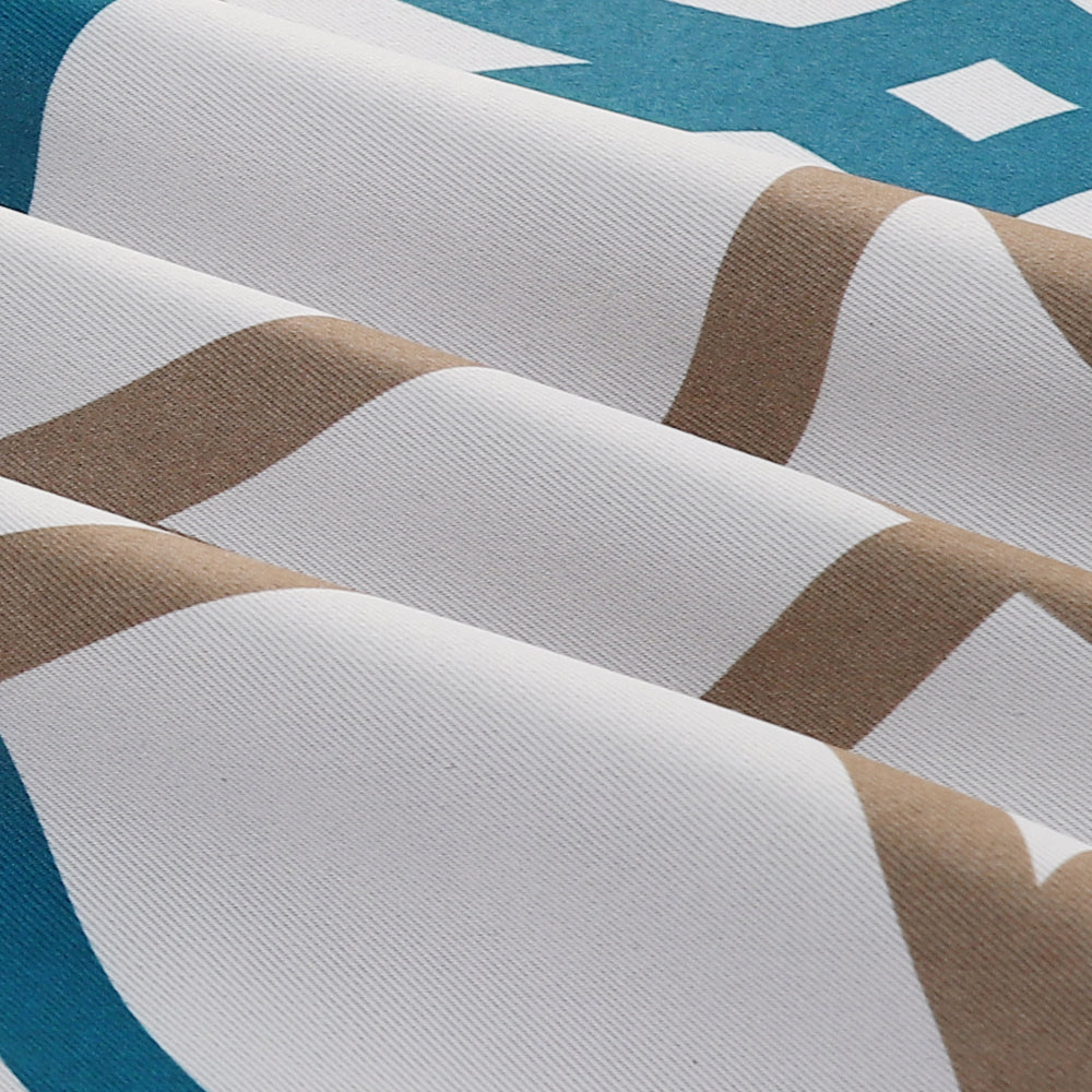 Room Darkening Geometric Curtains W52" x L63" Set of 2 Panels