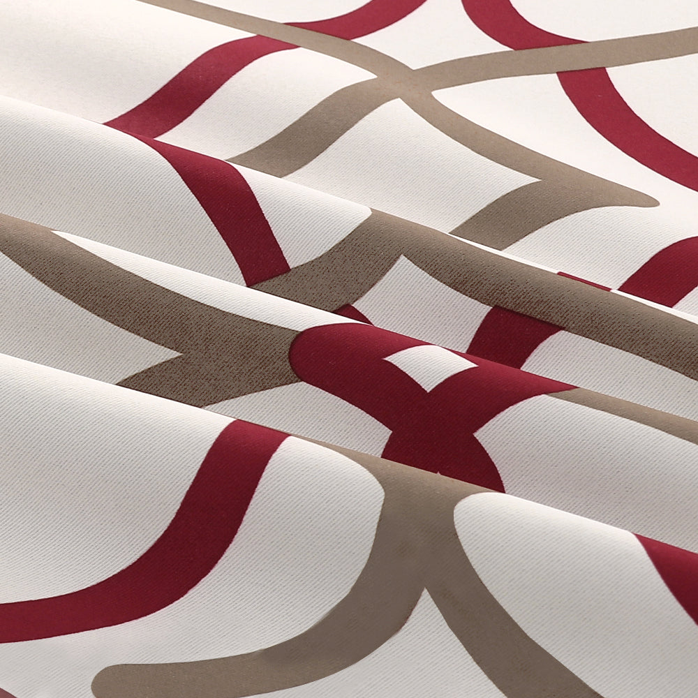 Room Darkening Geometric Curtains W52" x L63" Set of 2 Panels