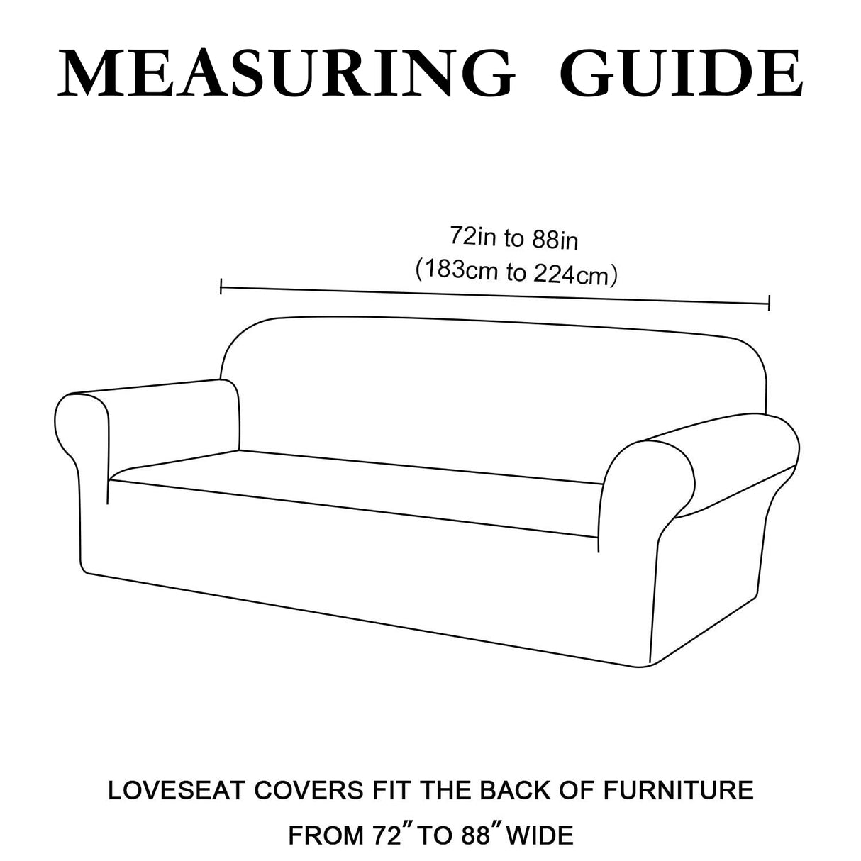 2-Piece Jacquard 3-Seater Sofa Slipcover