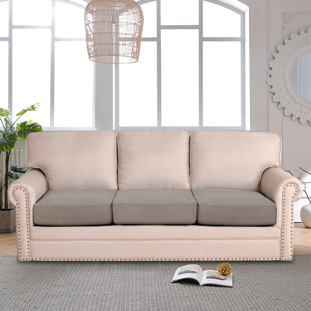 Jacquard Stretch Box Seat Cushion Slipcovers