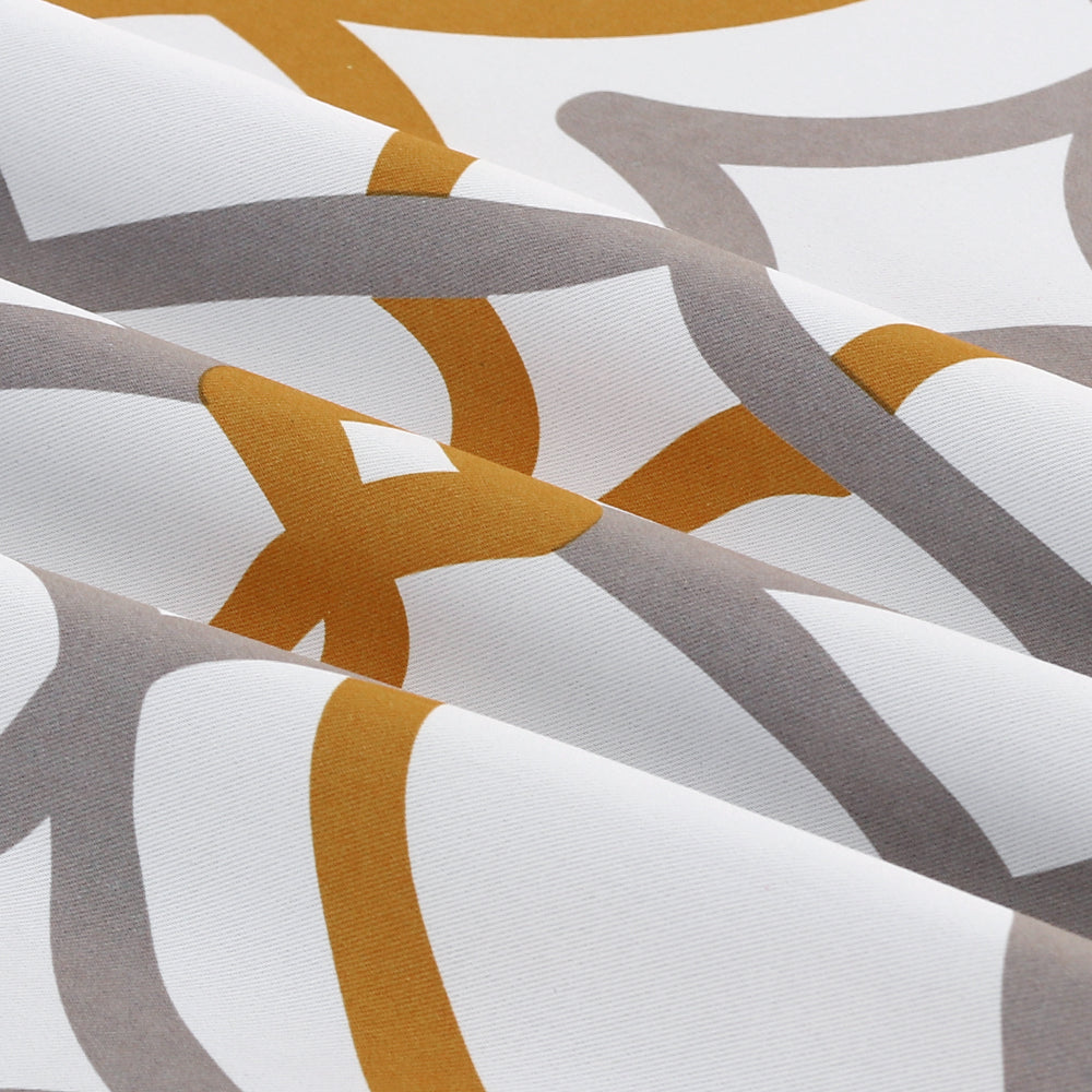 Room Darkening Geometric Curtains W52" x L63" Set of 2 Panels