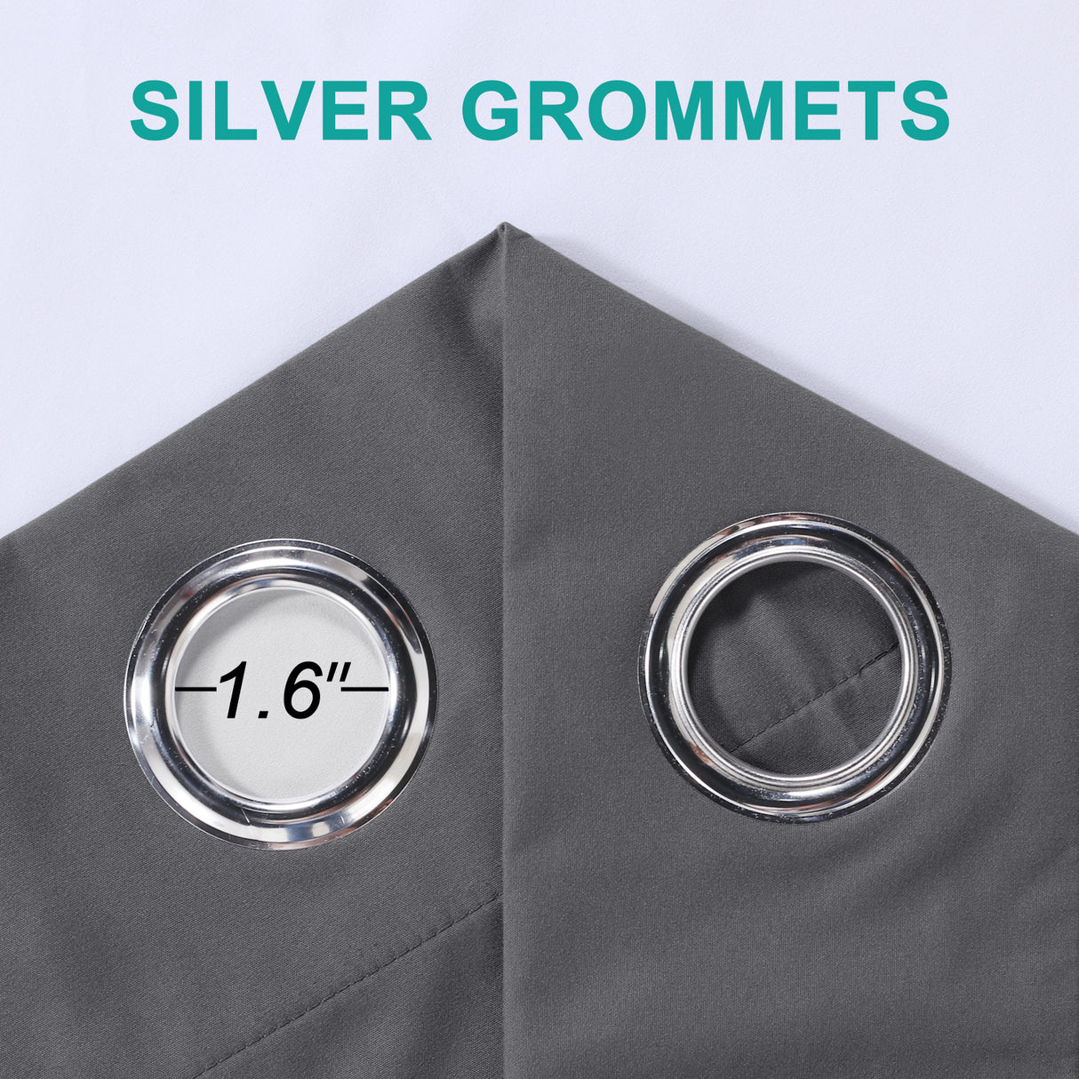 100% Blackout Curtains Full Light Blocking Curtain Draperies for Bedroom/Living Room 52'' x 108''