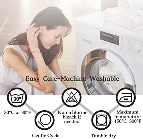 H.VERSAILTEX Blackout Kitchen Curtains Room Darkening Curtains Rod Pocket, Half Window Tier Curtains for Café, Laundry, Bedroom Grey and Turquoise Classical Floral Printing (Each 32"x 24", 2 Panels)