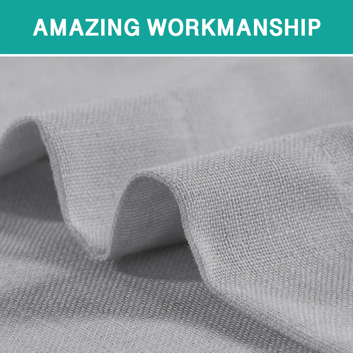 Grommet Natural Linen Mixed Sheers Sold by 2 (52'' x 96'')