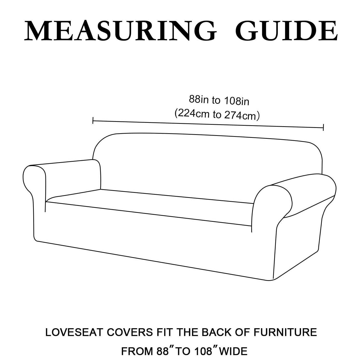 1-Piece Jacquard 4 Seater Sofa Slipcover