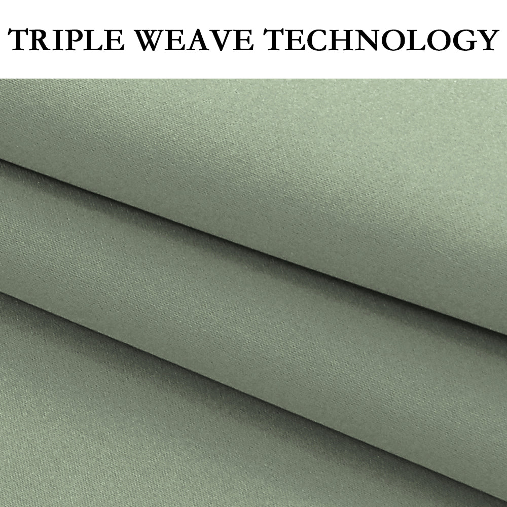 Thermal Insulated 100% Blackout Grommet Curtains for Bedroom with Black Liner(52 x 108-Inch, 2 Panels)