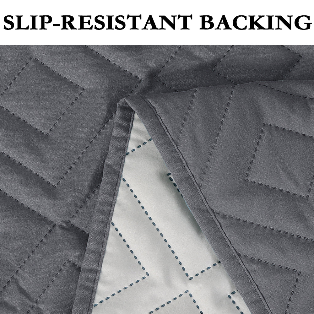 New Diamond 1-Piece Reversible Quilted Sofa Pet Cover Protector, 75"H x 110"W