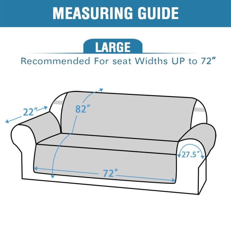 Sofa Slipcover 100% Waterproof Sofa Cover Couch Cover Premium Velvet Classic Flower Pattern Furniture Protector Non Slip with Elastic Straps for Pets Dogs Width Up to 72 Inch (Large Sofa, Camel)