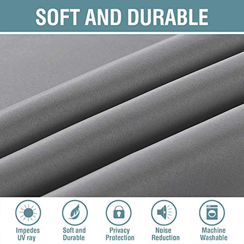 H.Versailtex 1 Panel Blackout Thermal Insulated Grommet Top Short Solid Color Curtain
