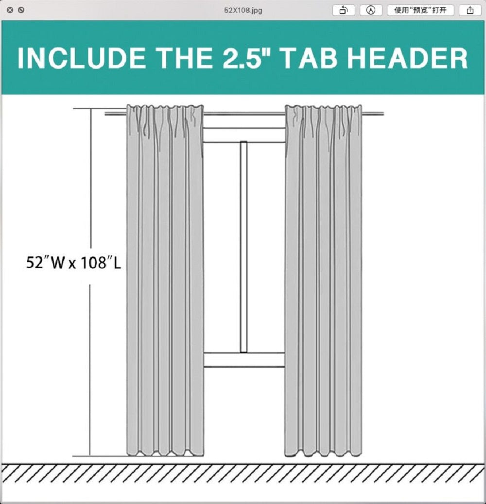 Tab Top Natural Linen Mixed Sheers Sold by 2 (52'' x 108'')