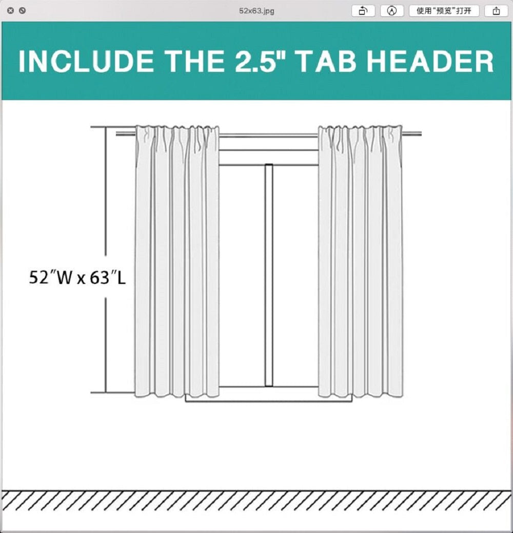 Tab Top Natural Linen Mixed Sheers Sold by 2 (52'' x 63'')