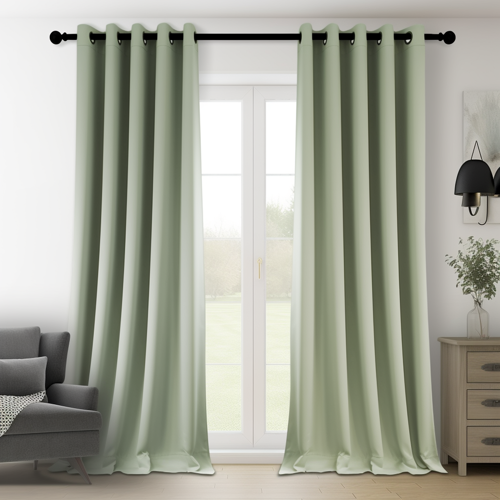 Thermal Insulated 100% Blackout Grommet Curtains for Bedroom with Black Liner(52 x 96-Inch, 2 Panels)