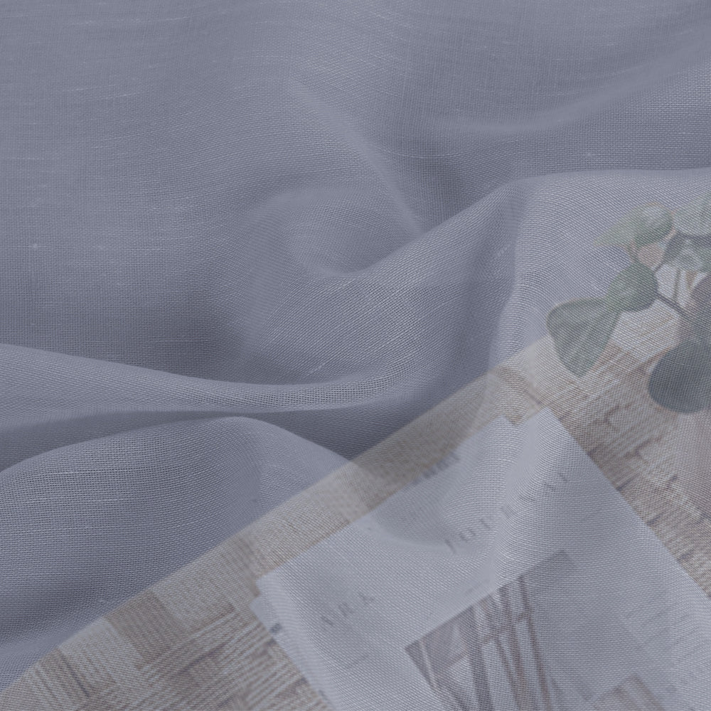 Grommet Semi Sheer Linen Draperies W52“ x L96" Set of 2 Panels