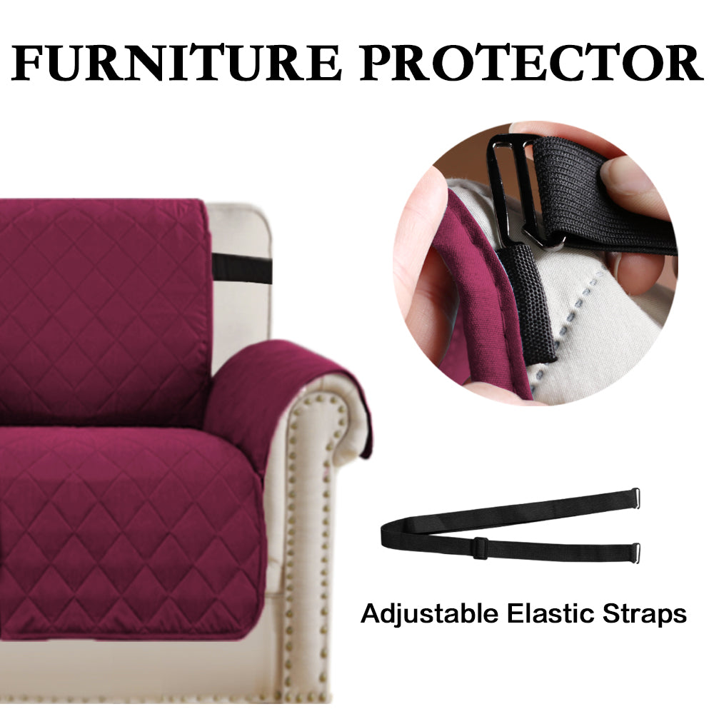 1-Piece Water Resistant Sofa 3-Seater Slipcover