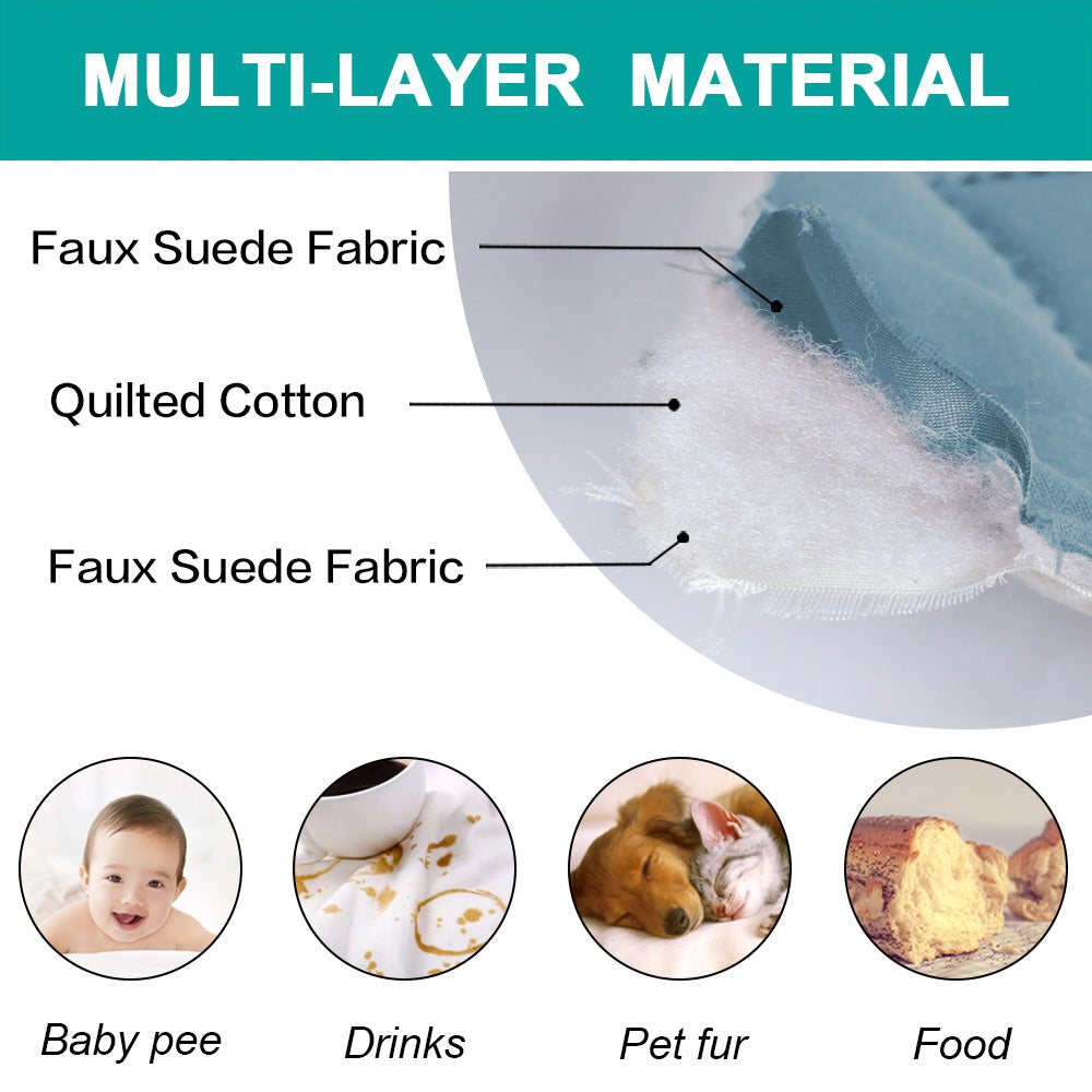 New Diamond 1-Piece Reversible Quilted XL Sofa Pet Cover Protector, 86''H X 132''W