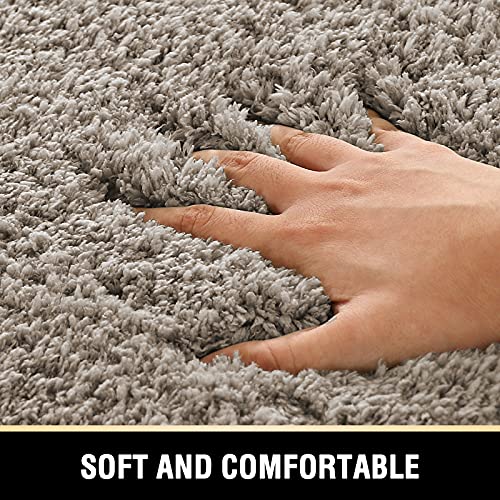 Bathroom Rug Tufted Bath Rug Bath Mat Non Slip Area Rug 24" x 36" Extra Soft Thick Absorbent Shaggy Kitchen Rug Indoor Mat Washable Microfiber Bath Mat for Bathroom Living Room Fast Dry - Taupe