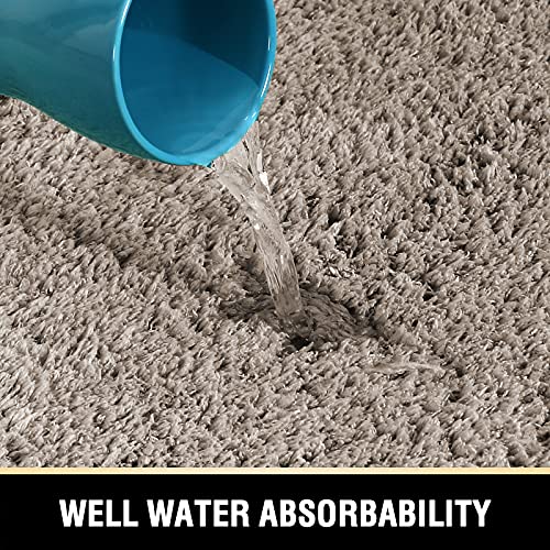 Bathroom Rug Tufted Bath Rug Bath Mat Non Slip Runner Rug 47" x 17" Extra Soft Thick Absorbent Shaggy Kitchen Rug Indoor Mat Washable Microfiber Bath Mat for Bathroom Living Room Fast Dry - Taupe