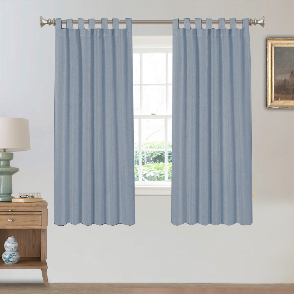 Tab Top Natural Linen Mixed Sheers Sold by 2 (52'' x 63'')