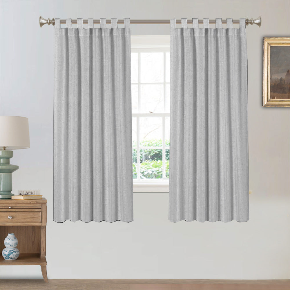 Tab Top Natural Linen Mixed Sheers Sold by 2 (52'' x 63'')