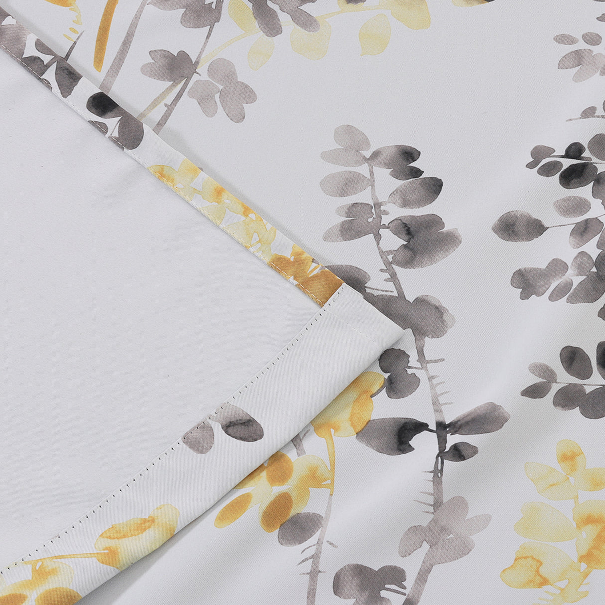 Blackout Room Darkening Thermal Insulated Curtain Grommet Panels, Vintage Classical Floral Printing, 52" W x 96" L