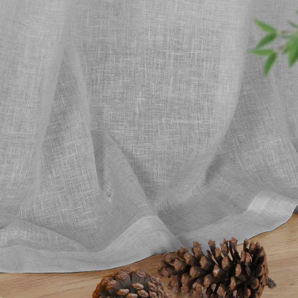 Grommet Natural Linen Mixed Sheers Sold by 2 (52'' x 96'')