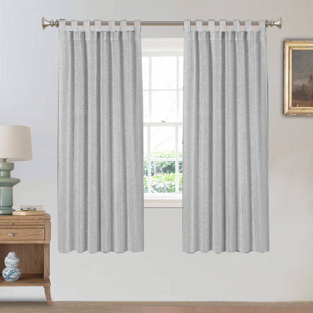 Tab Top Natural Linen Mixed Sheers Sold by 2 (52'' x 84'')