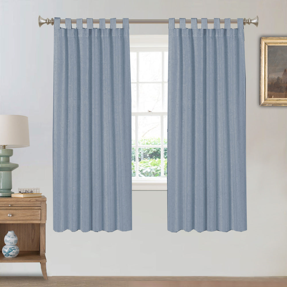 Tab Top Natural Linen Mixed Sheers Sold by 2 (52'' x 84'')