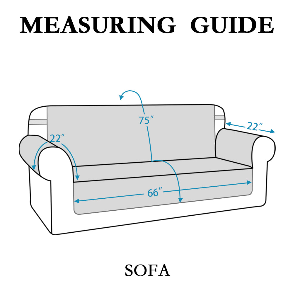 1-Piece Water Resistant Sofa 3-Seater Slipcover