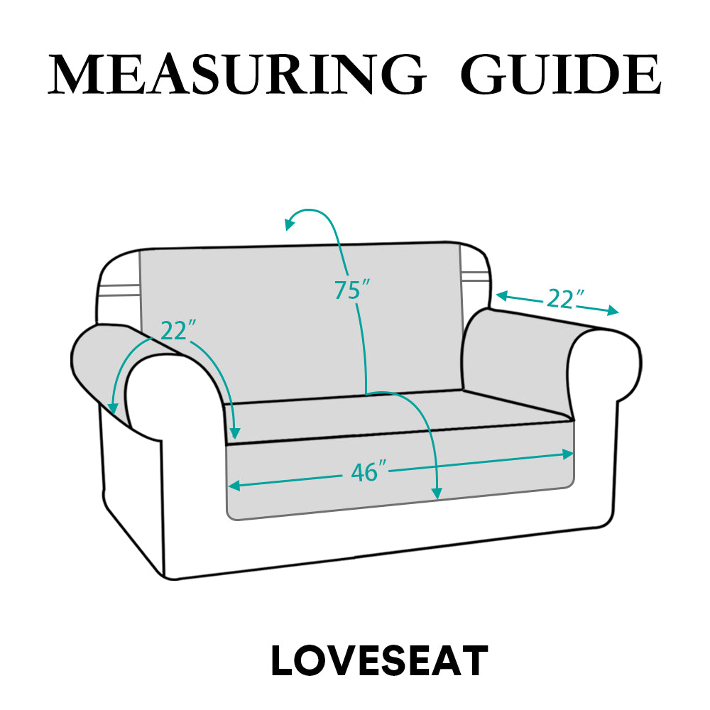 New Diamond 1-Piece Reversible Quilted Loveseat Pet Cover Protector, 75''H x 90''W
