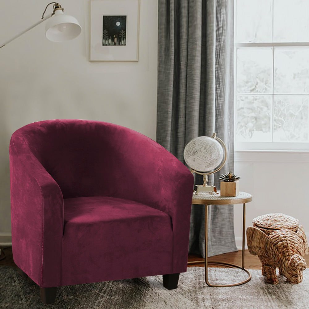 Velvet Tub Chair Slipcovers 1 Pack