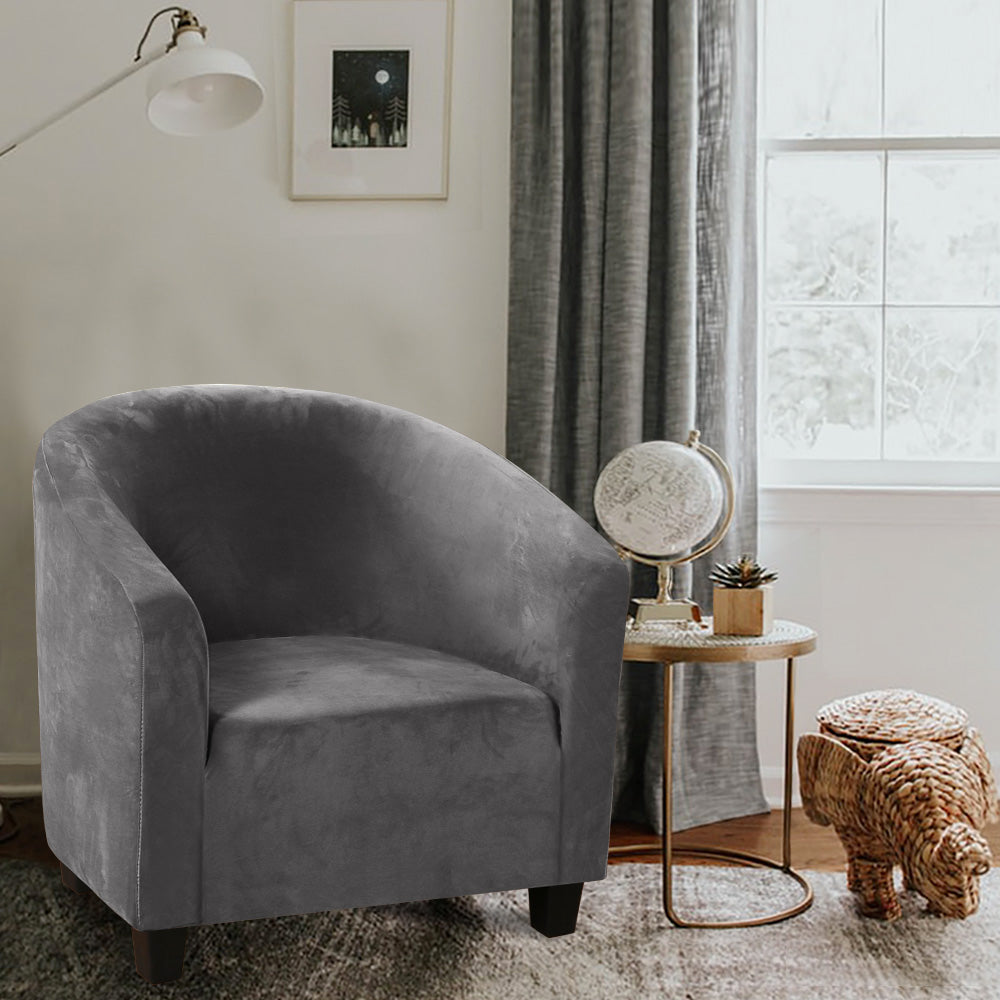 Velvet Tub Chair Slipcovers 1 Pack