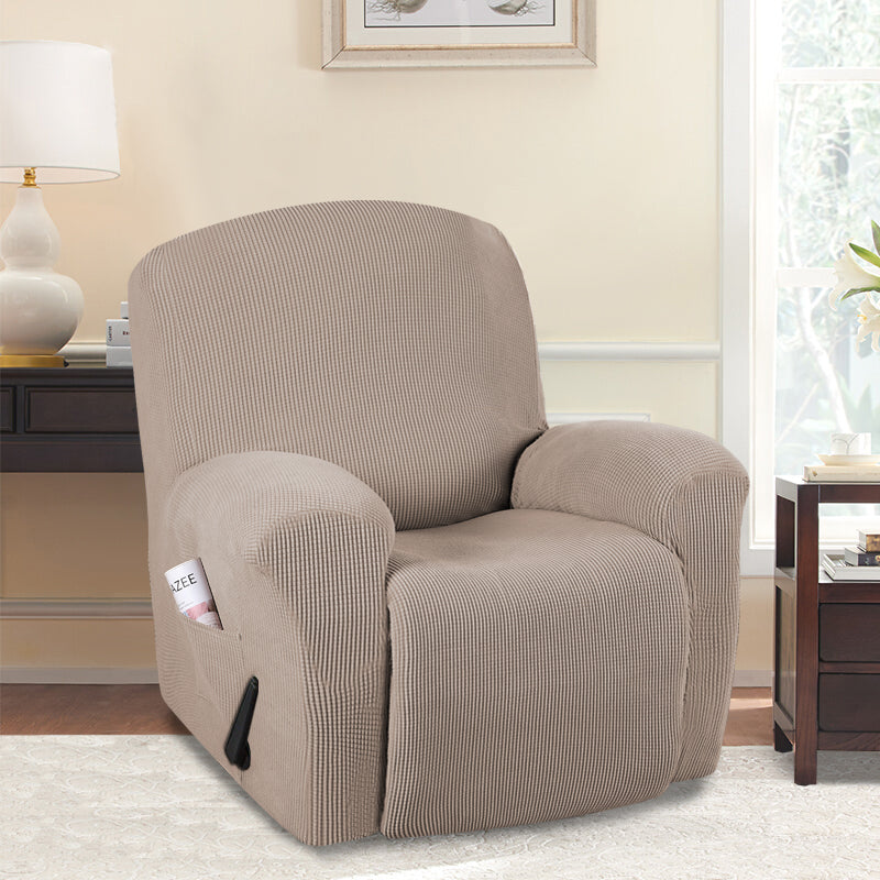 1-Piece Jacquard Stretch Recliner Slipcover