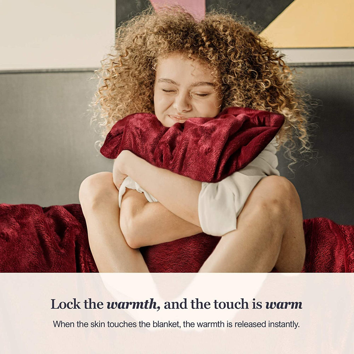 Primebeau premium all season microfiber fleece bed blanket heavy weight and double sided soft and cozy