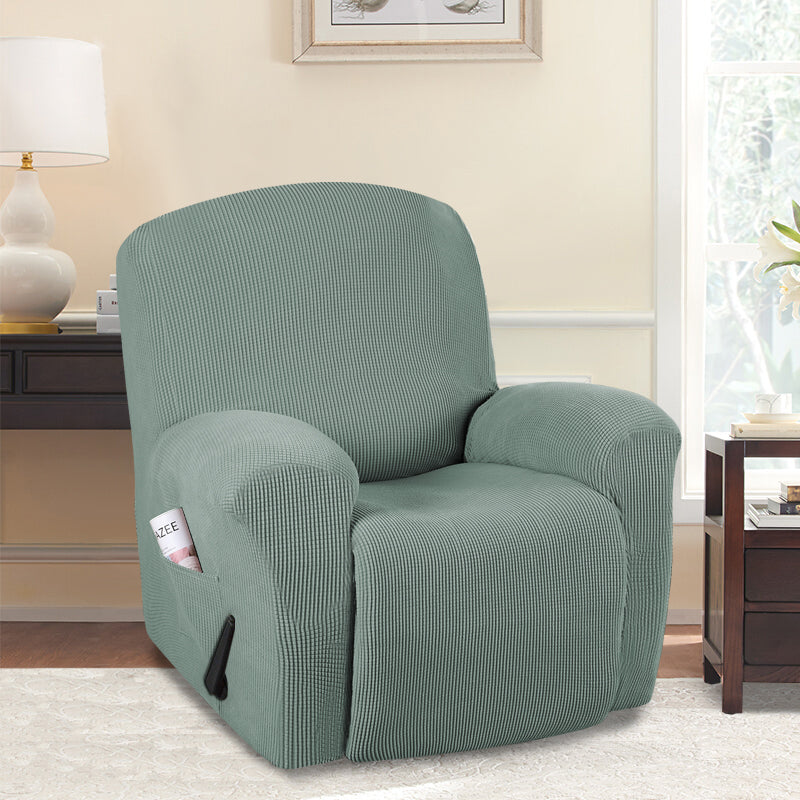 1-Piece Jacquard Stretch Recliner Slipcover
