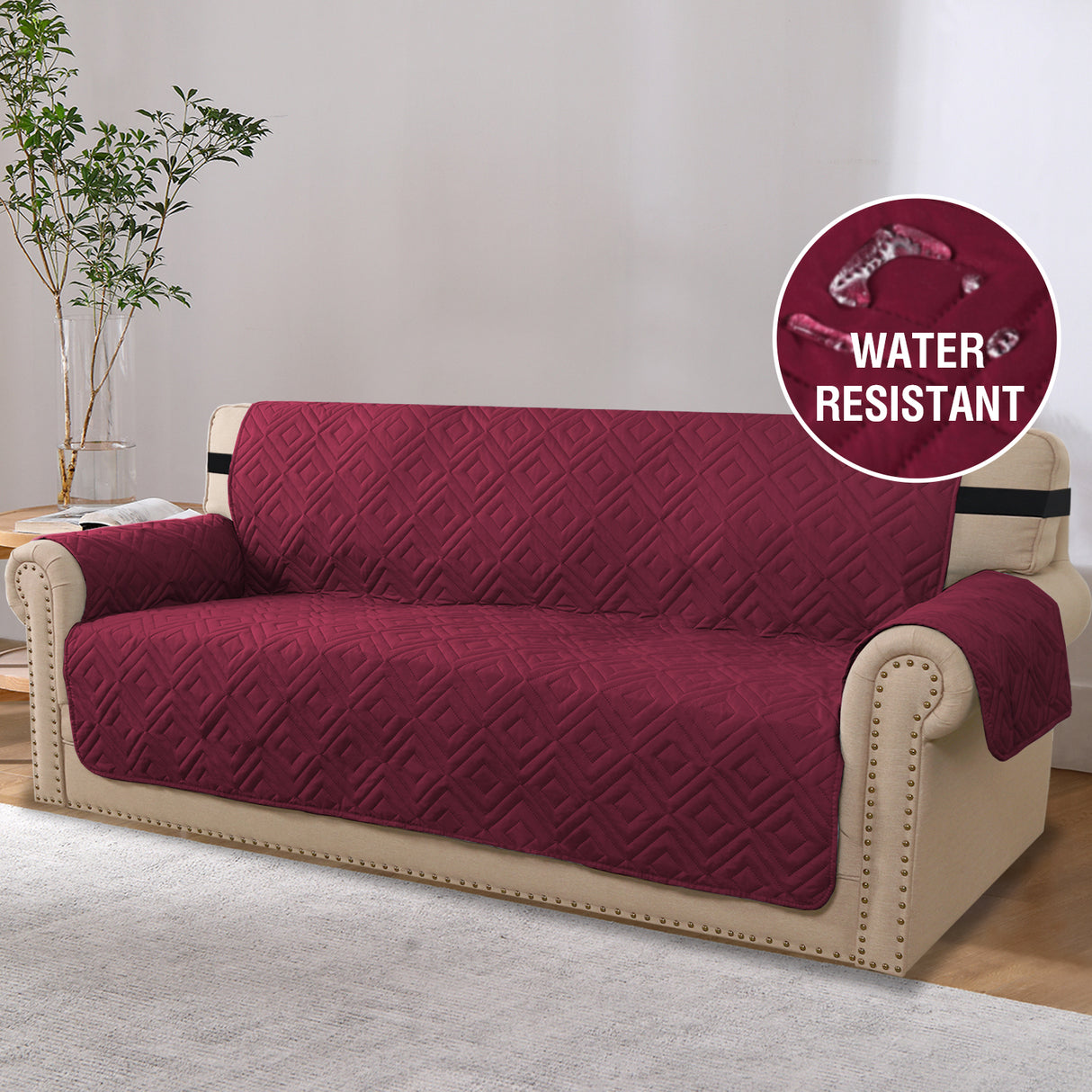 New Diamond 1-Piece Reversible Quilted XL Sofa Pet Cover Protector, 86''H X 132''W