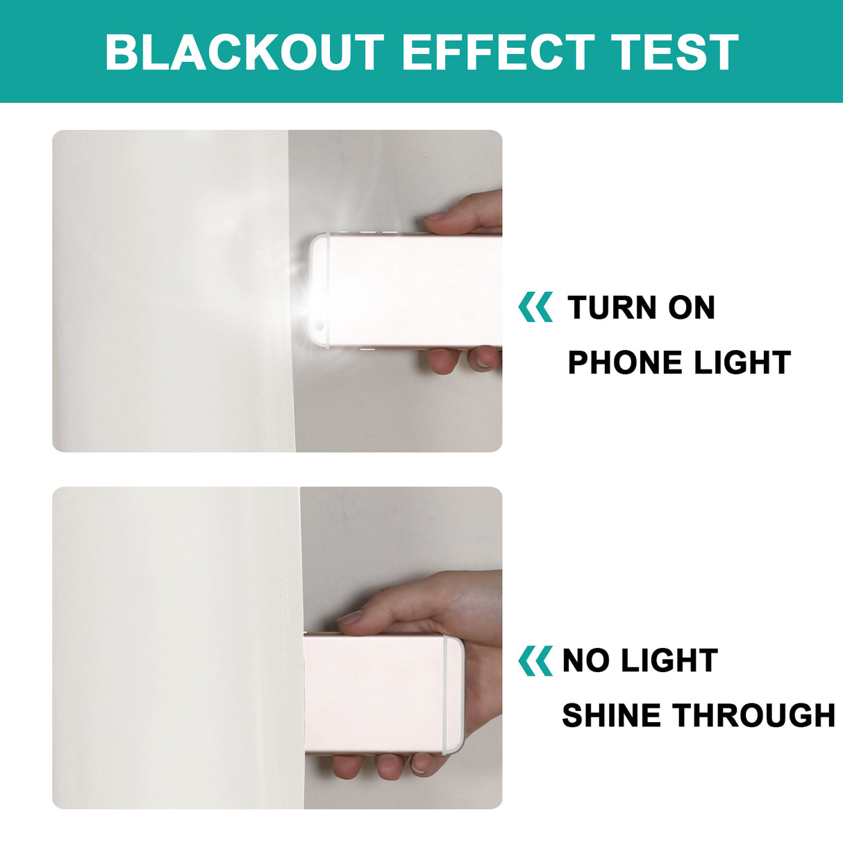 100% Blackout Curtains Full Light Blocking Curtain Draperies for Bedroom/Living Room 52'' x 84''