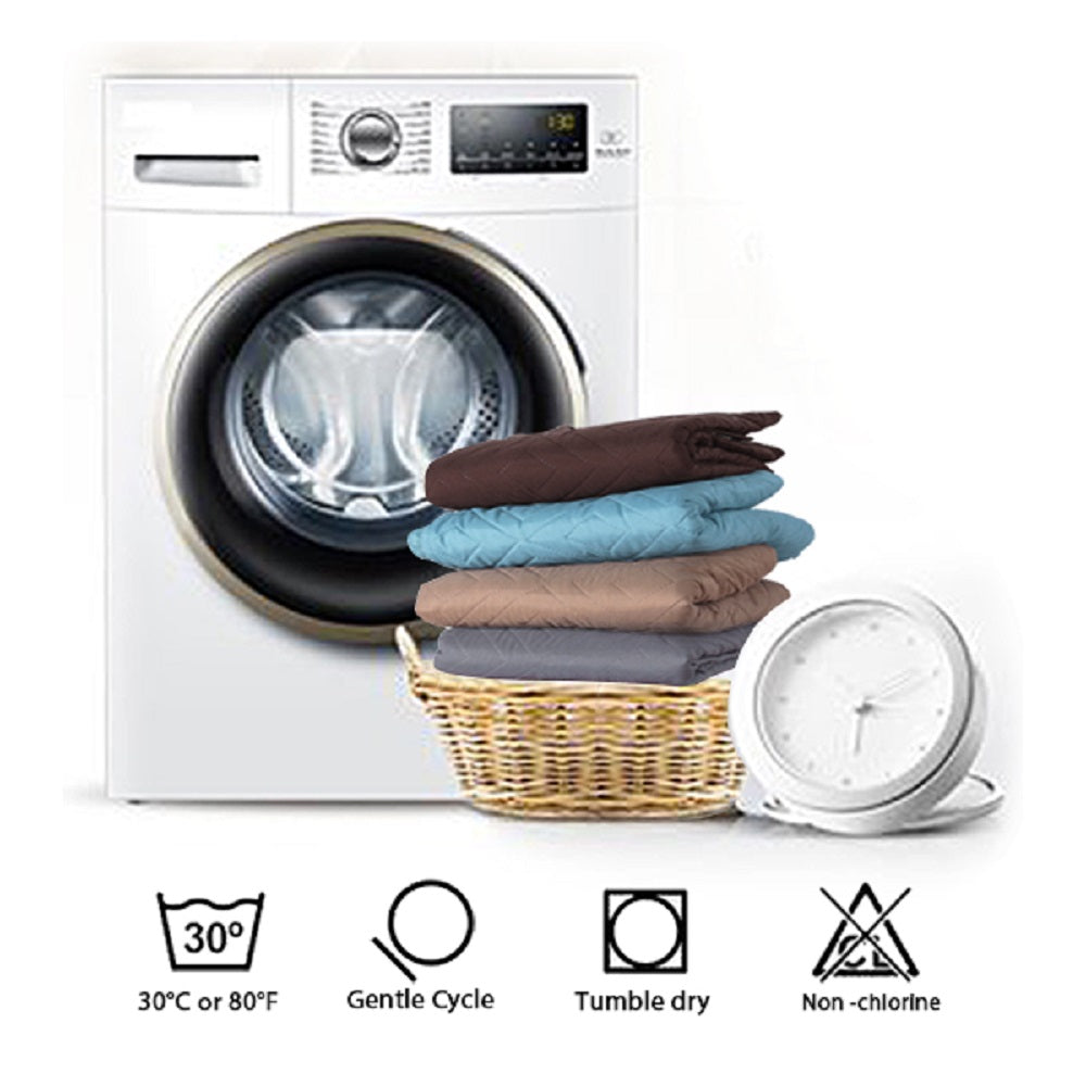 New Diamond 1-Piece Reversible Quilted Recliner Cover Protector, 77''H x 68''W