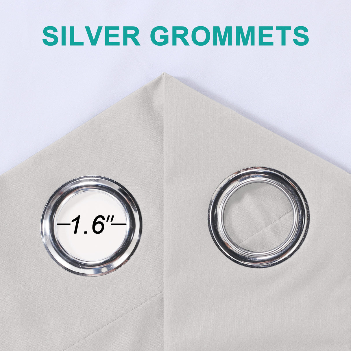 100% Blackout Curtains Full Light Blocking Curtain Draperies for Bedroom/Living Room 52'' x 84''