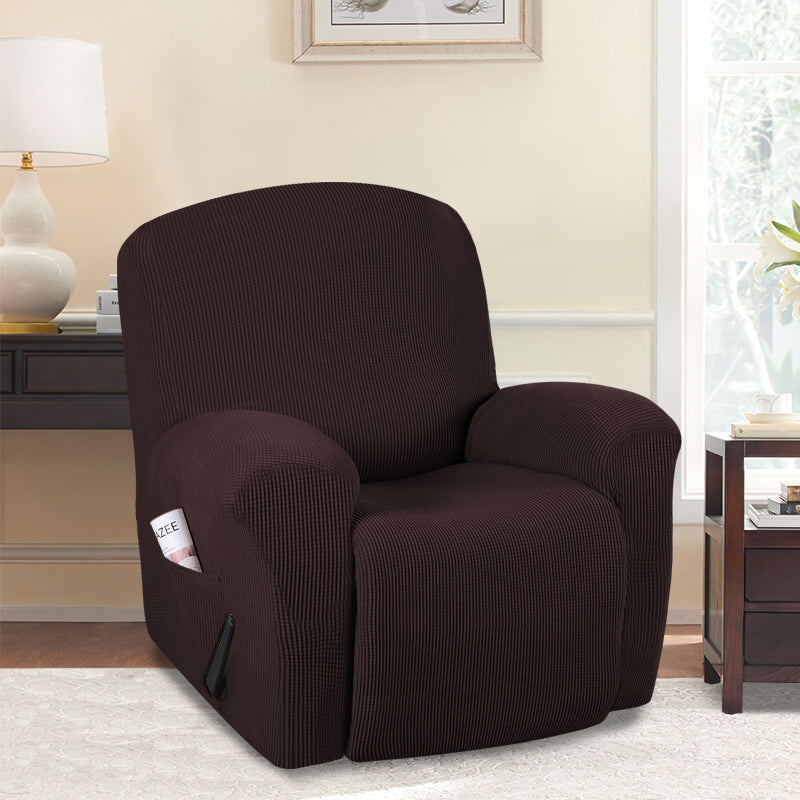 1-Piece Jacquard Stretch Recliner Slipcover