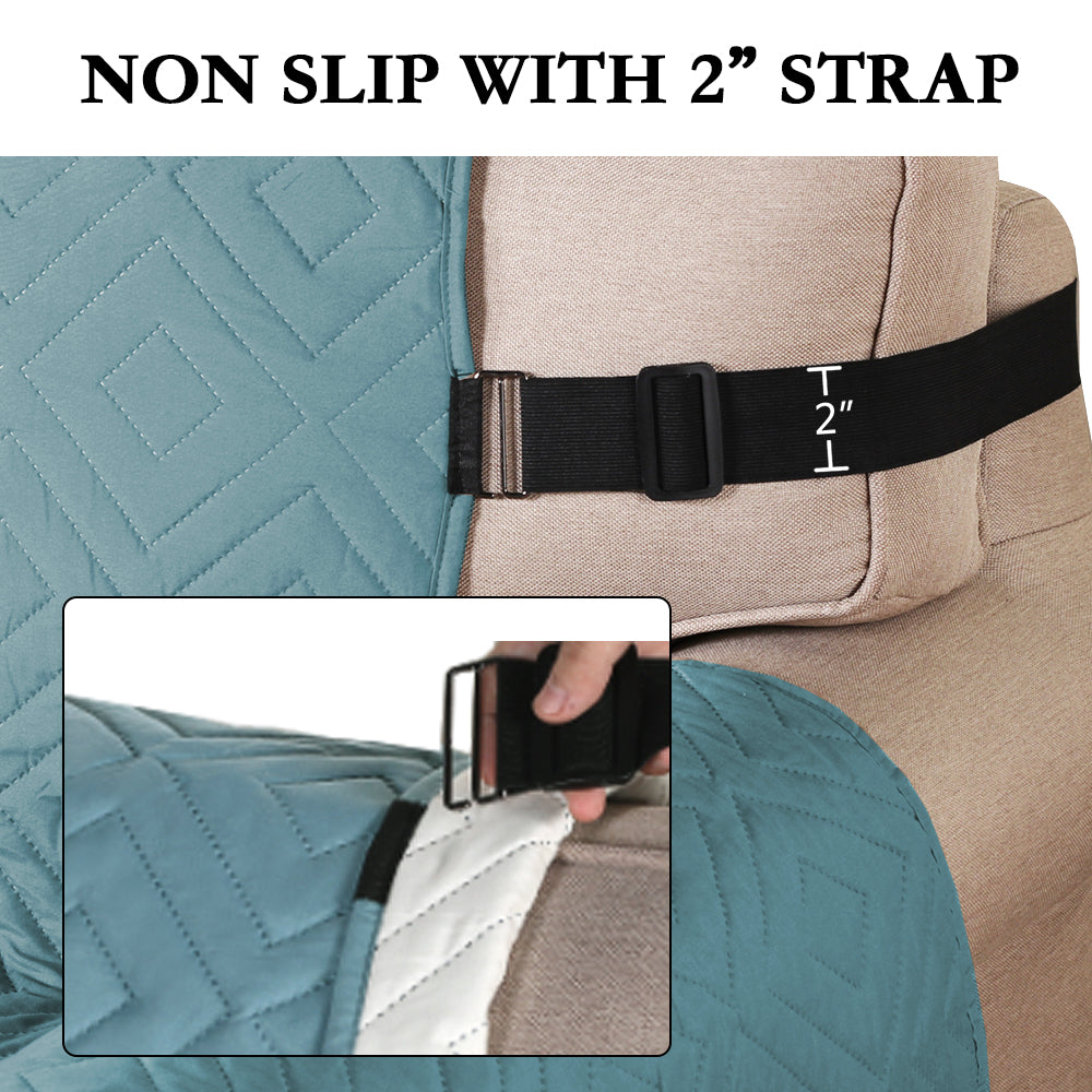 New Diamond 1-Piece Reversible Quilted XL Sofa Pet Cover Protector, 86''H X 132''W