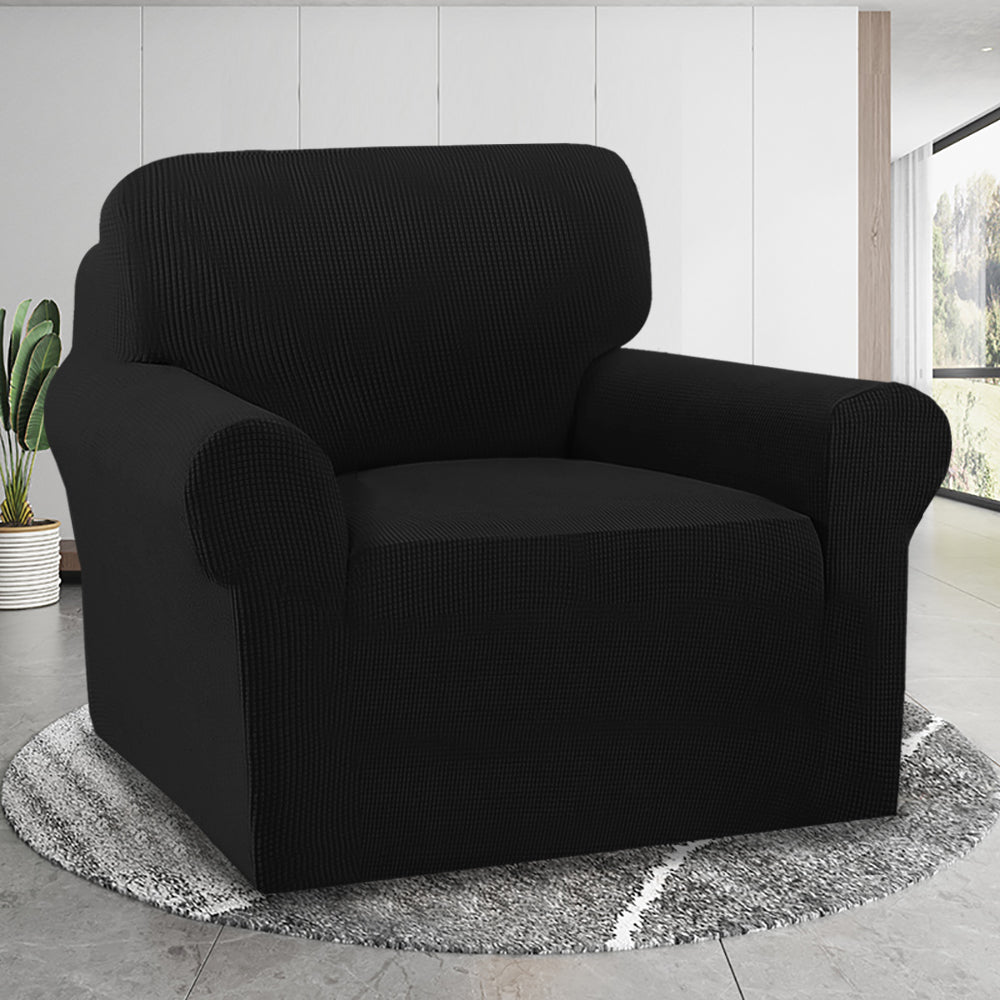 1-Piece Jacquard box Chair Slipcover