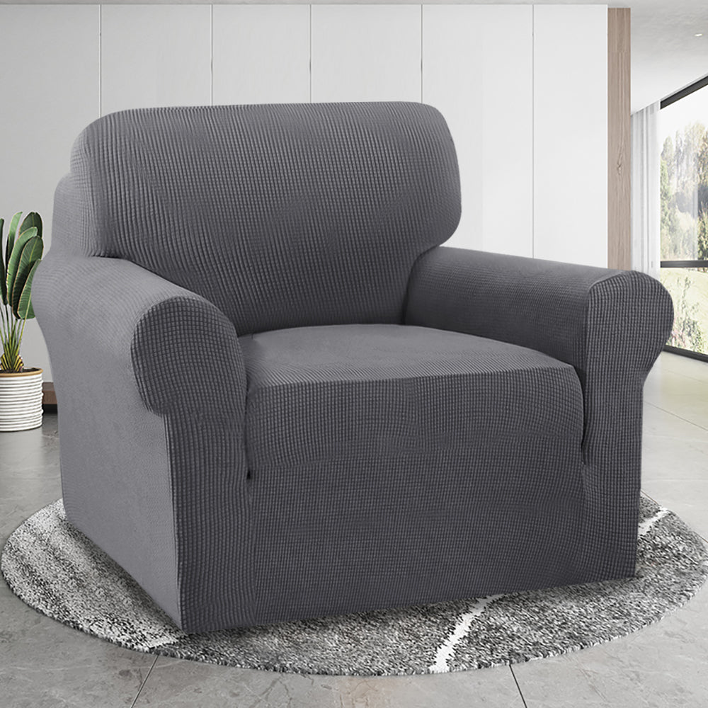 1-Piece Jacquard box Chair Slipcover