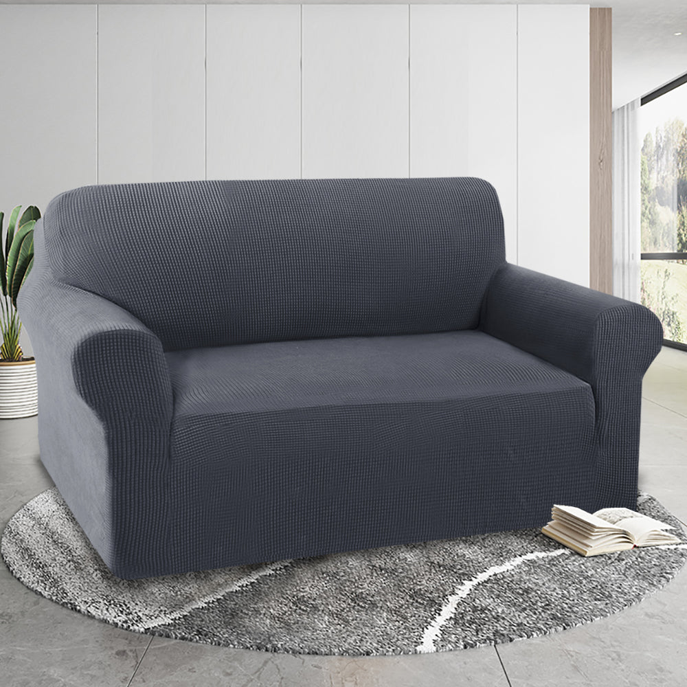 1-Piece Jacquard 2 Seater Loveseat Slipcover