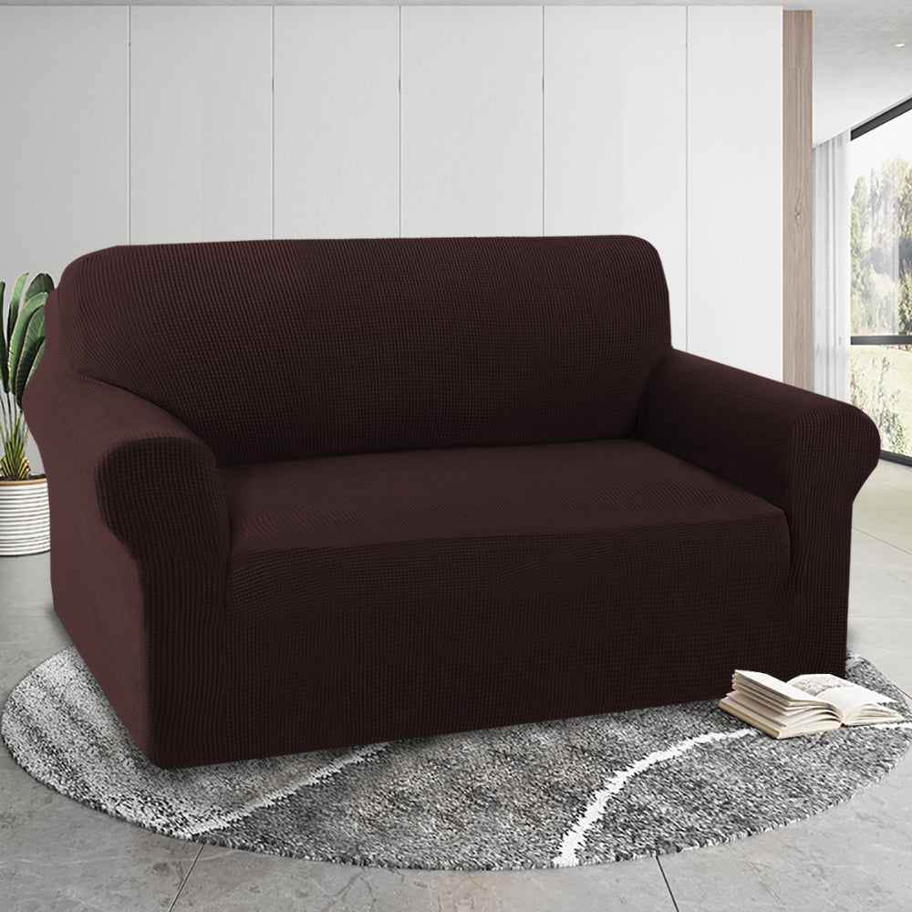 1-Piece Jacquard 2 Seater Loveseat Slipcover