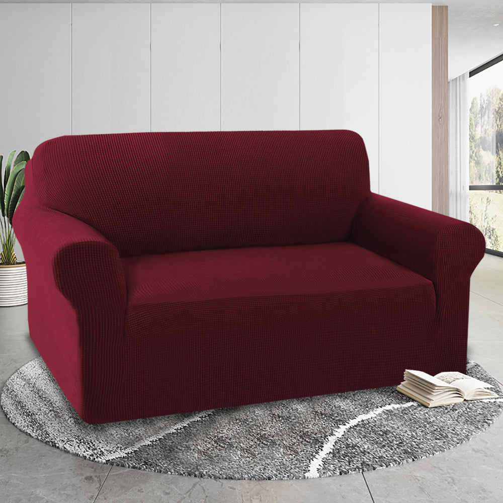 1-Piece Jacquard 2 Seater Loveseat Slipcover