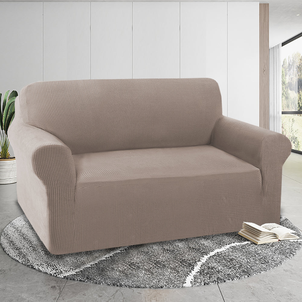 1-Piece Jacquard 2 Seater Loveseat Slipcover