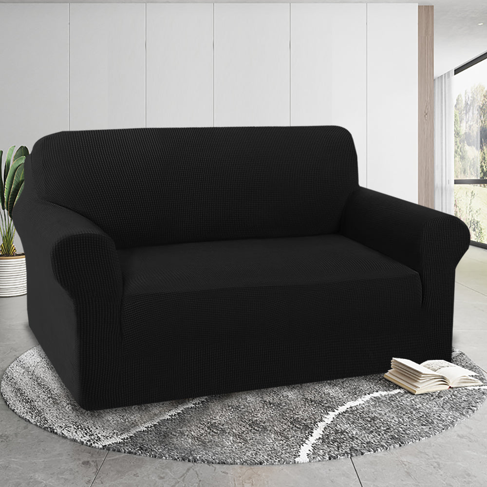 1-Piece Jacquard 2 Seater Loveseat Slipcover