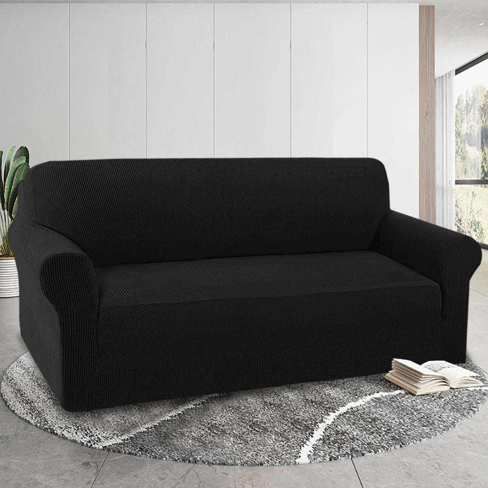 1-Piece Jacquard 4 Seater Sofa Slipcover