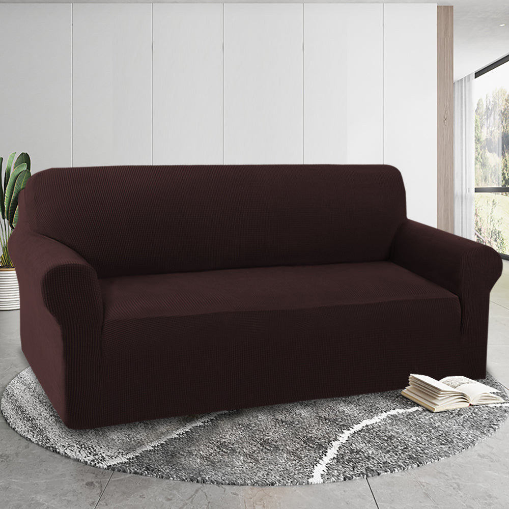 1-Piece Jacquard 4 Seater Sofa Slipcover