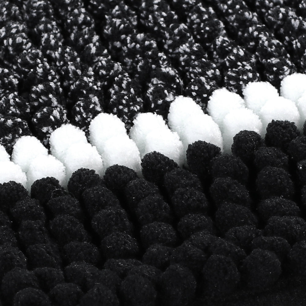 Chenille Ombre Bath Rug Set 20"x 32" & 20"x 20" U Shape